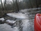 kajakarstwo zwałkowe, kajakarstwo zimowe, spływ Mienią i Świdrem